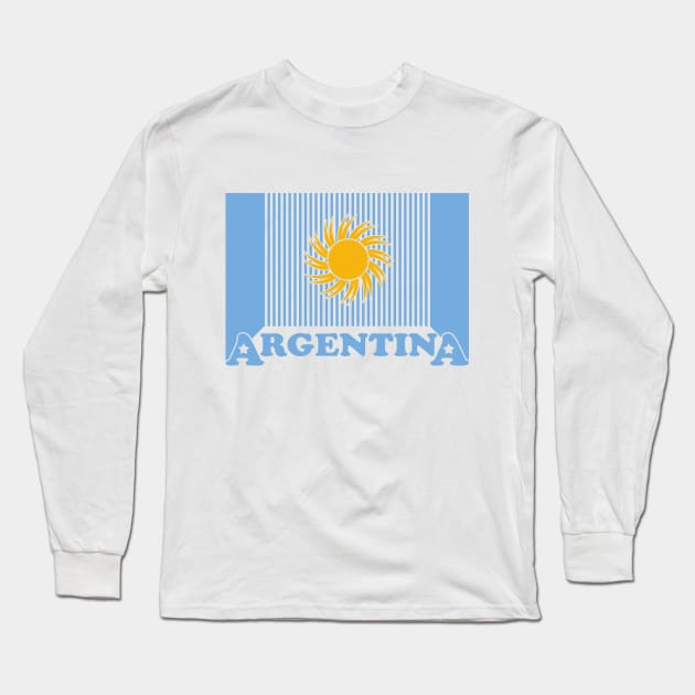 Argentina Long Sleeve T-Shirt by JohnLucke